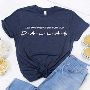 Retro The One Where We Root For Dallas T-Shirt, Funny Football Fan Tee